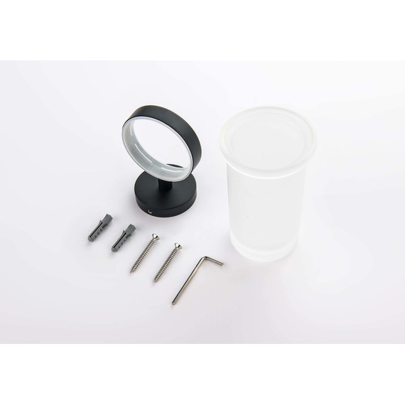 Стакан для зубных щеток Aquatek Европа AQ4104MB, цвет чёрный матовый - 2 Стакан для зубных щеток Aquatek Европа AQ4104MB, цвет чёрный матовый фото 2