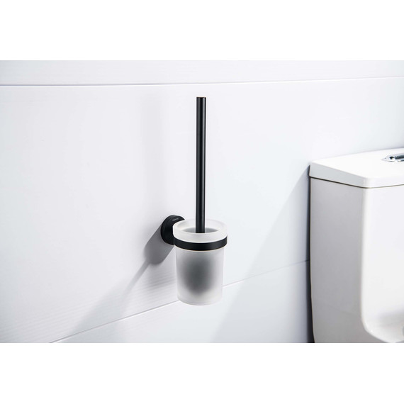 Ёршик для унитаза Aquatek Европа AQ4110MB, цвет чёрный матовый фото 3