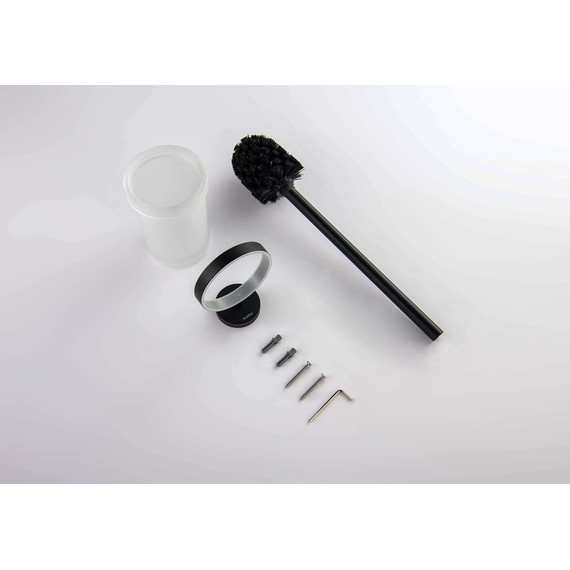 Ёршик для унитаза Aquatek Европа AQ4110MB, цвет чёрный матовый фото 2