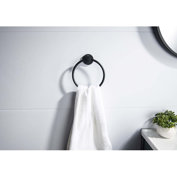 Кольцо для полотенец Aquatek Европа AQ4112MB, цвет чёрный матовый - 3 Кольцо для полотенец Aquatek Европа AQ4112MB, цвет чёрный матовый фото 3