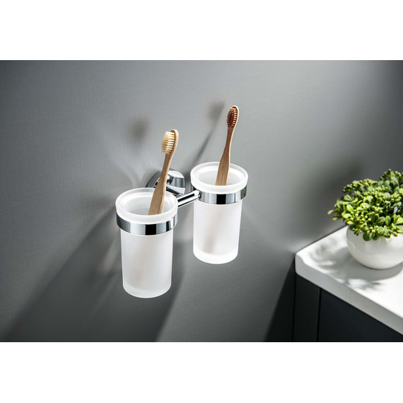 Двойной стакан для зубных щеток Aquatek Европа AQ4117CR фото 4