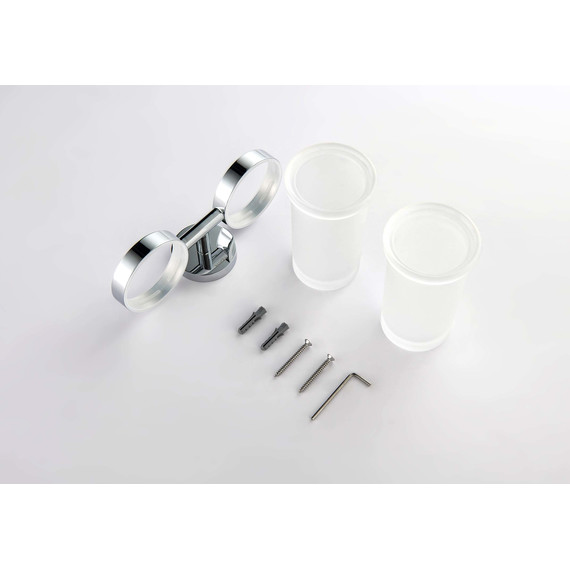 Двойной стакан для зубных щеток Aquatek Европа AQ4117CR фото 2