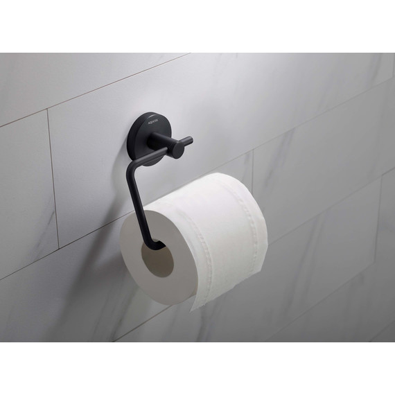 Держатель для туалетной бумаги Aquatek Европа AQ4118MB, цвет чёрный матовый фото 6