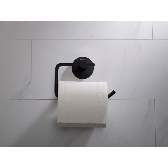 Держатель для туалетной бумаги Aquatek Европа AQ4118MB, цвет чёрный матовый фото 7