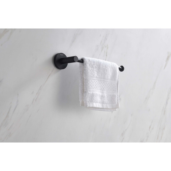 Полотенцедержатель Aquatek Европа AQ4119MB, цвет чёрный матовый - 7 Полотенцедержатель Aquatek Европа AQ4119MB, цвет чёрный матовый фото 7