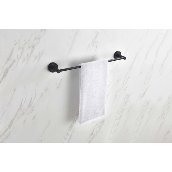 Полотенцедержатель Aquatek Европа AQ4120MB, цвет чёрный матовый фото 7