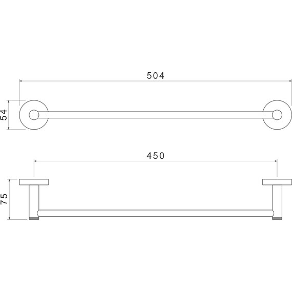 Полотенцедержатель Aquatek Европа AQ4120MB, цвет чёрный матовый фото 9