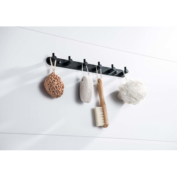 Набор крючков Aquatek Европа AQ4124MB, цвет чёрный матовый фото 6