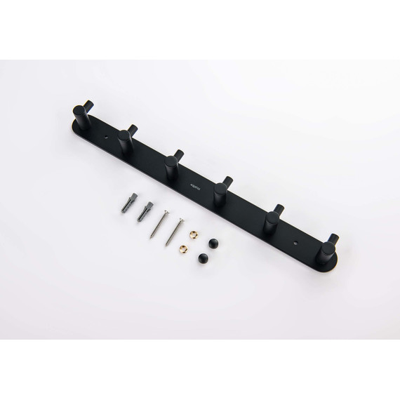 Набор крючков Aquatek Европа AQ4124MB, цвет чёрный матовый фото 5