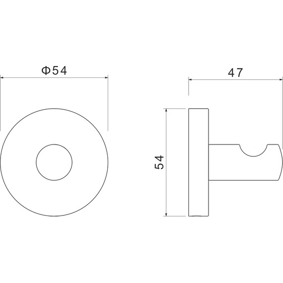 Крючок Aquatek Оберон AQ4201MB, цвет чёрный матовый фото 7