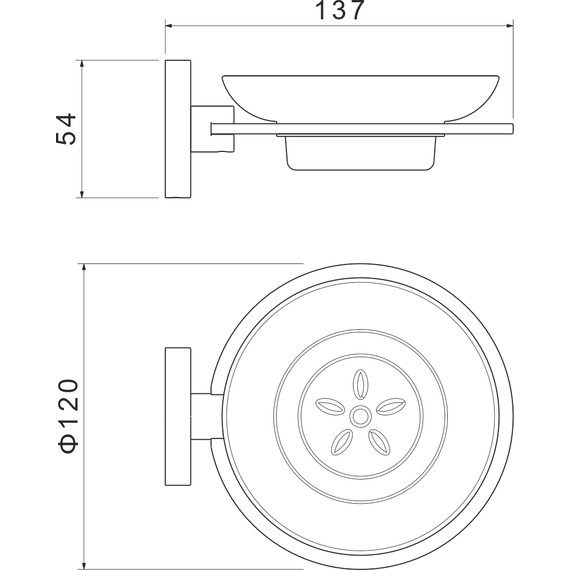 Мыльница Aquatek Оберон AQ4203MB, цвет чёрный матовый фото 7