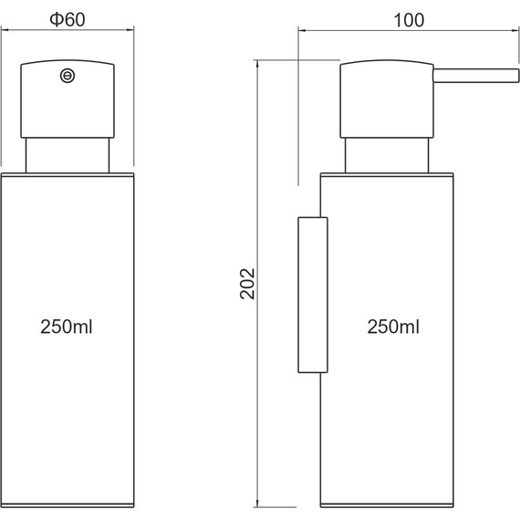 Дозатор для жидкого мыла Aquatek Оберон AQ4205CR фото 6