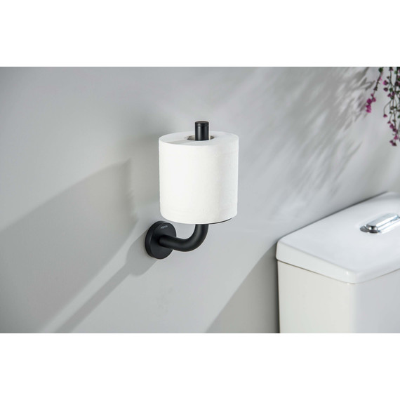 Держатель для туалетной бумаги Aquatek Оберон AQ4207MB, цвет чёрный матовый фото 3
