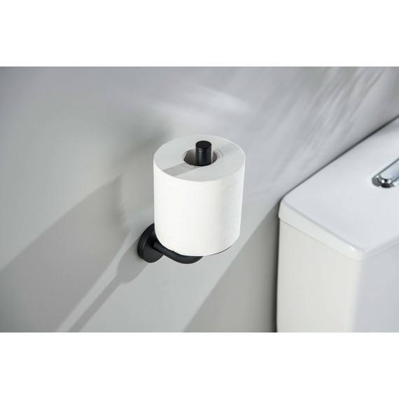 Держатель для туалетной бумаги Aquatek Оберон AQ4207MB, цвет чёрный матовый фото 4