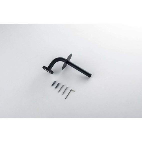 Держатель для туалетной бумаги Aquatek Оберон AQ4207MB, цвет чёрный матовый фото 6