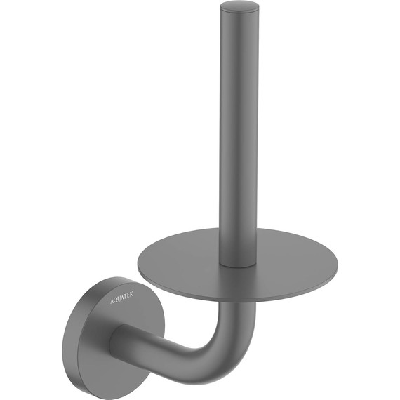 Держатель для туалетной бумаги Aquatek Оберон AQ4207MB, цвет чёрный матовый фото 2