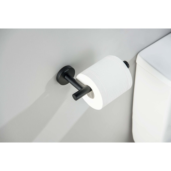 Держатель для туалетной бумаги Aquatek Оберон AQ4208MB, цвет чёрный матовый фото 3