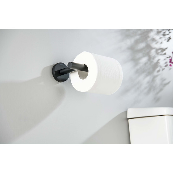Держатель для туалетной бумаги Aquatek Оберон AQ4208MB, цвет чёрный матовый фото 4