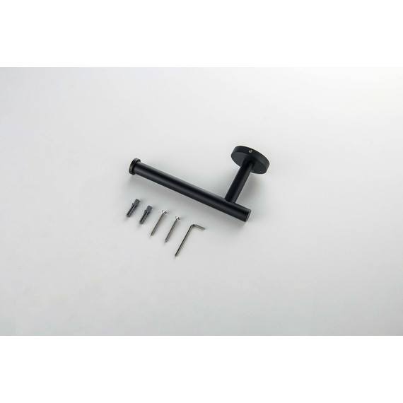 Держатель для туалетной бумаги Aquatek Оберон AQ4208MB, цвет чёрный матовый фото 6