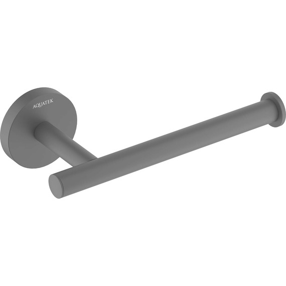 Держатель для туалетной бумаги Aquatek Оберон AQ4208MB, цвет чёрный матовый фото 2