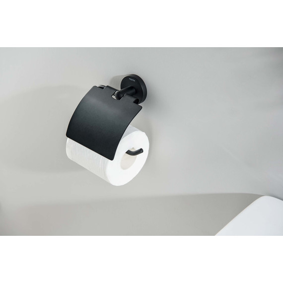 Держатель для туалетной бумаги Aquatek Оберон AQ4209MB, цвет чёрный матовый фото 4