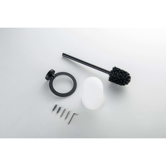 Ёршик для унитаза Aquatek Оберон AQ4210MB, цвет чёрный матовый фото 5