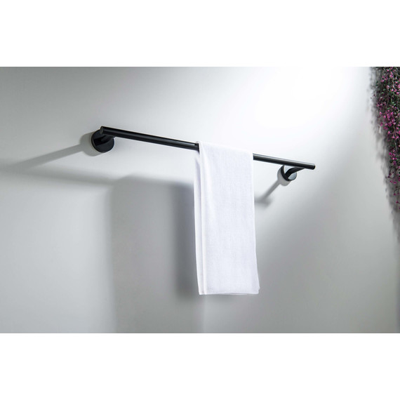 Полотенцедержатель Aquatek Оберон AQ4214MB, цвет чёрный матовый - 5 Полотенцедержатель Aquatek Оберон AQ4214MB, цвет чёрный матовый фото 5