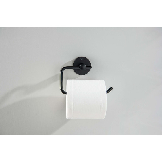 Держатель для туалетной бумаги Aquatek Оберон AQ4218MB, цвет чёрный матовый фото 4