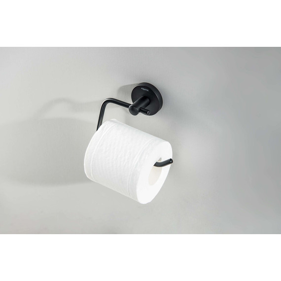 Держатель для туалетной бумаги Aquatek Оберон AQ4218MB, цвет чёрный матовый фото 5