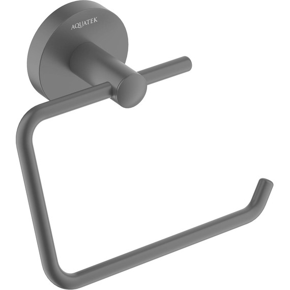 Держатель для туалетной бумаги Aquatek Оберон AQ4218MB, цвет чёрный матовый фото 2