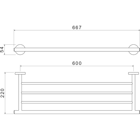 Полка для полотенец Aquatek Оберон AQ4222MB, цвет чёрный матовый - 7 Полка для полотенец Aquatek Оберон AQ4222MB, цвет чёрный матовый фото 7