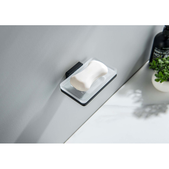 Мыльница Aquatek Либра AQ4303MB, цвет чёрный матовый фото 5