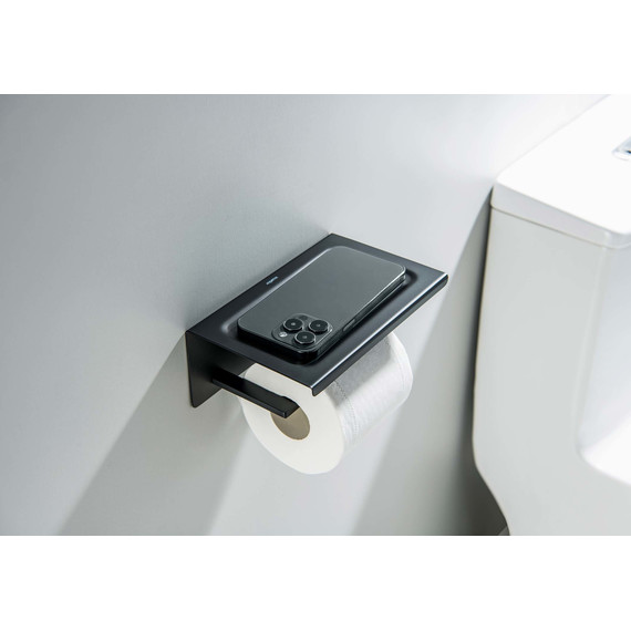 Держатель для туалетной бумаги Aquatek Либра AQ4309MB, цвет чёрный матовый фото 5