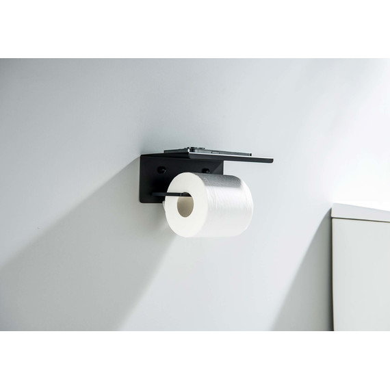 Держатель для туалетной бумаги Aquatek Либра AQ4309MB, цвет чёрный матовый фото 4