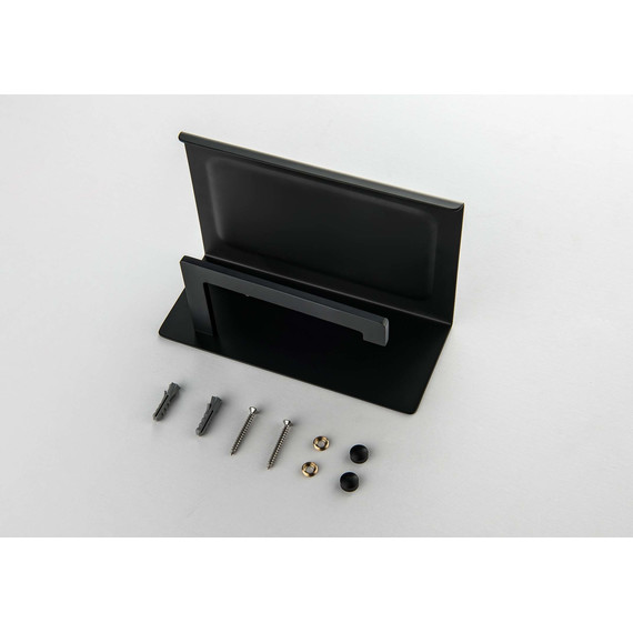 Держатель для туалетной бумаги Aquatek Либра AQ4309MB, цвет чёрный матовый фото 2