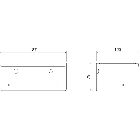 Держатель для туалетной бумаги Aquatek Либра AQ4309MB, цвет чёрный матовый фото 6