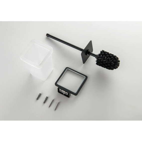 Ёршик для унитаза Aquatek Либра AQ4310MB, цвет чёрный матовый фото 2