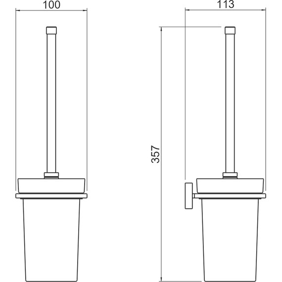 Ёршик для унитаза Aquatek Либра AQ4310CR фото 5