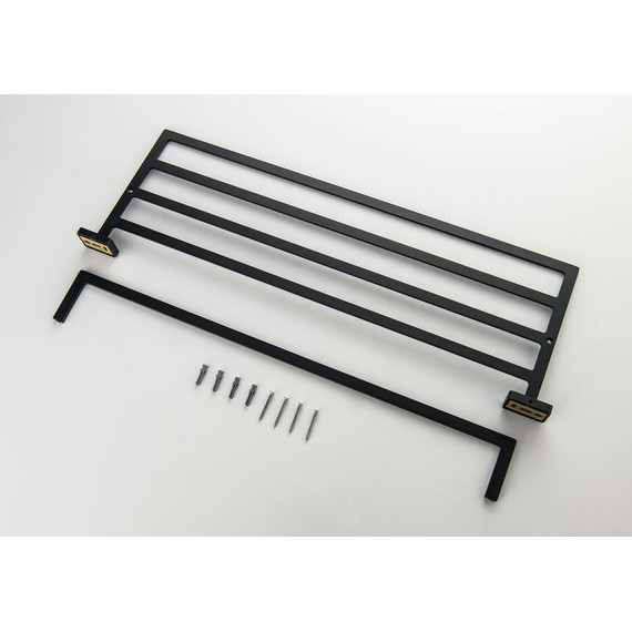 Полка для полотенец Aquatek Либра AQ4315MB, цвет чёрный матовый - 2 Полка для полотенец Aquatek Либра AQ4315MB, цвет чёрный матовый фото 2