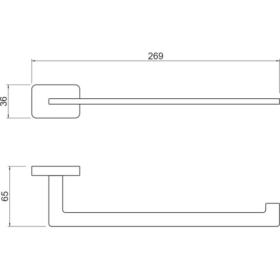 Полотенцедержатель Aquatek Либра AQ4319CR - 6 Полотенцедержатель Aquatek Либра AQ4319CR фото 6