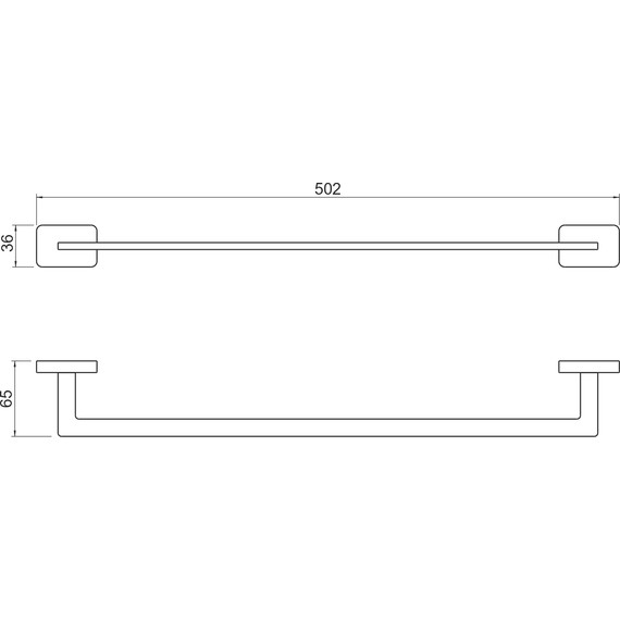 Полотенцедержатель Aquatek Либра AQ4320MB, цвет чёрный матовый - 6 Полотенцедержатель Aquatek Либра AQ4320MB, цвет чёрный матовый фото 6