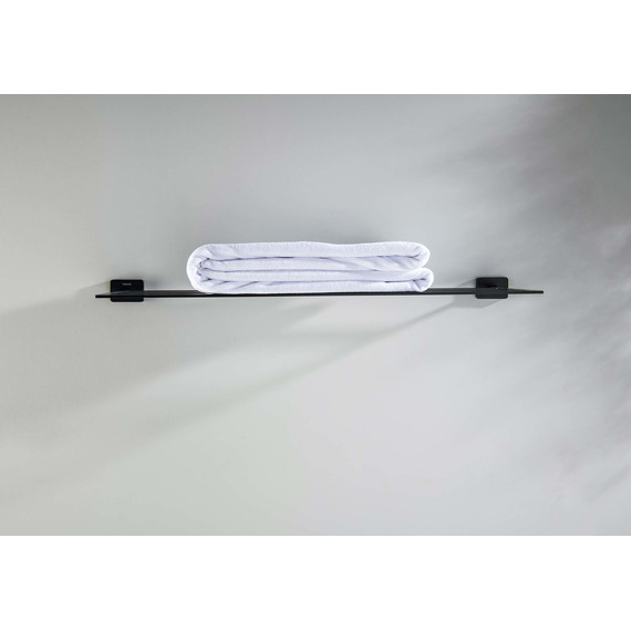 Полка для полотенец Aquatek Либра AQ4322MB, цвет чёрный матовый - 3 Полка для полотенец Aquatek Либра AQ4322MB, цвет чёрный матовый фото 3