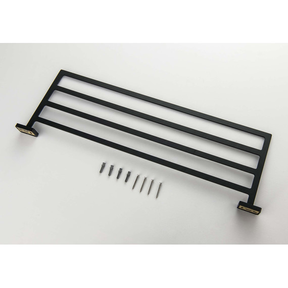 Полка для полотенец Aquatek Либра AQ4322MB, цвет чёрный матовый - 2 Полка для полотенец Aquatek Либра AQ4322MB, цвет чёрный матовый фото 2