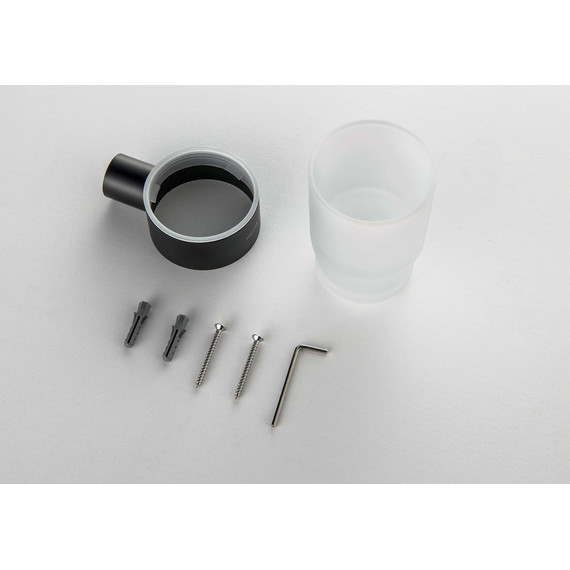 Стакан для зубных щеток Aquatek Лира AQ4404MB, цвет чёрный матовый - 2 Стакан для зубных щеток Aquatek Лира AQ4404MB, цвет чёрный матовый фото 2