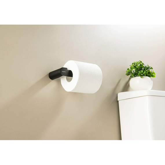 Держатель для туалетной бумаги Aquatek Лира AQ4408MB, цвет чёрный матовый фото 4