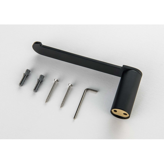 Держатель для туалетной бумаги Aquatek Лира AQ4408MB, цвет чёрный матовый фото 2