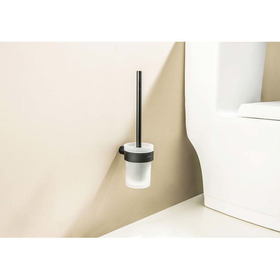 Ёршик для унитаза Aquatek Лира AQ4410MB, цвет чёрный матовый фото 4