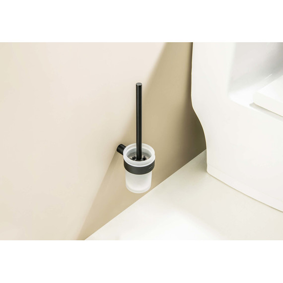 Ёршик для унитаза Aquatek Лира AQ4410MB, цвет чёрный матовый фото 3