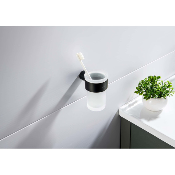 Стакан для зубных щеток Aquatek Лира AQ4427MB, цвет чёрный матовый - 4 Стакан для зубных щеток Aquatek Лира AQ4427MB, цвет чёрный матовый фото 4