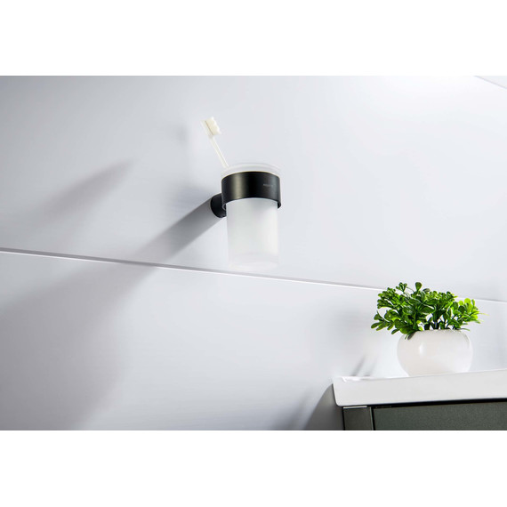 Стакан для зубных щеток Aquatek Лира AQ4427MB, цвет чёрный матовый - 3 Стакан для зубных щеток Aquatek Лира AQ4427MB, цвет чёрный матовый фото 3